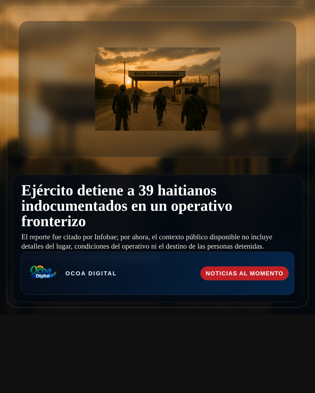 Ejército detiene a 39 haitianos indocumentados en un operativo fronterizo
